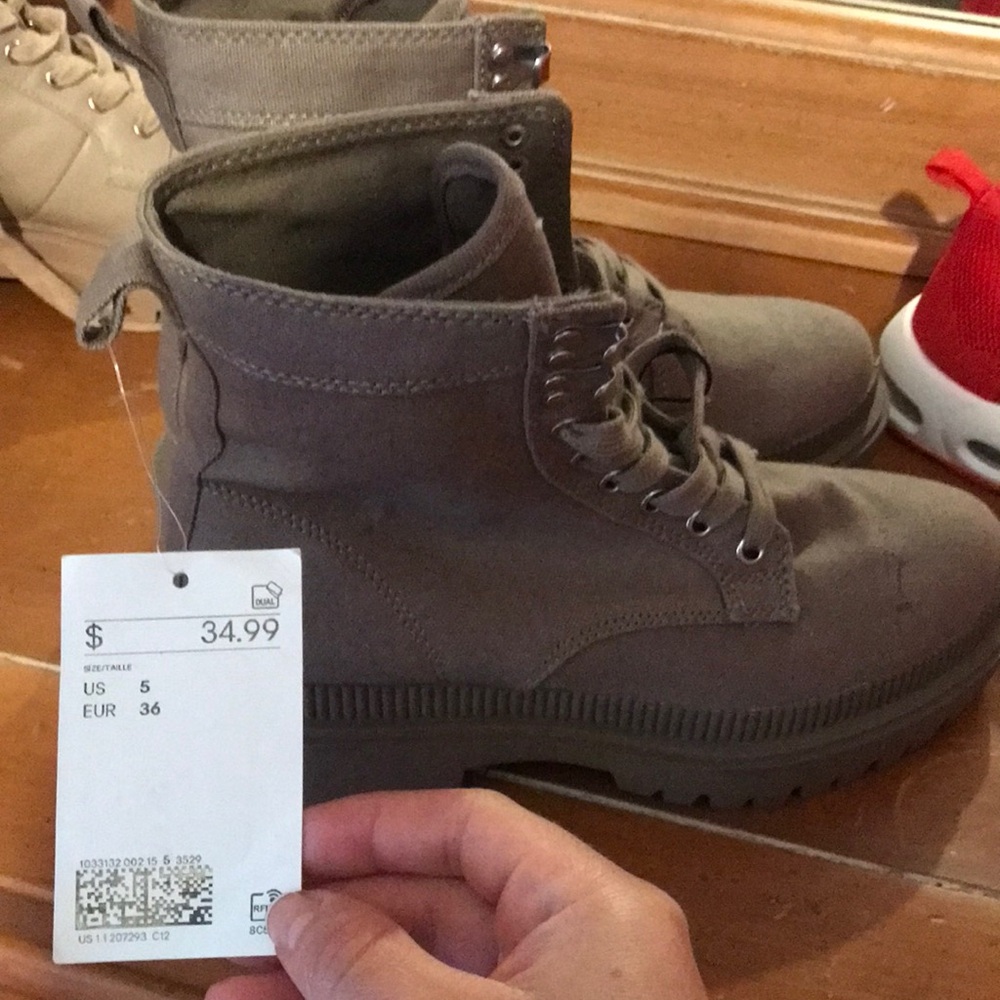 Women’s H&M brown combat boots
